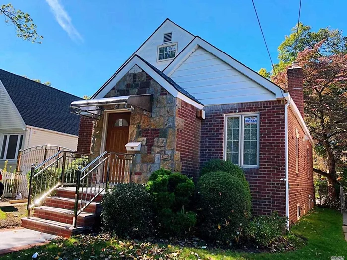 Newly renovated Fresh Meadows 1-family house complete with top grade materials: new roofing, steps, windows, hardwood flooring, cabinets, counter tops, finished basement, front & backyard, driveway, fences and much more. Multiple buses: Q-17, Q-65, Q-88. Convenient to all. Near Long Island Expressway.