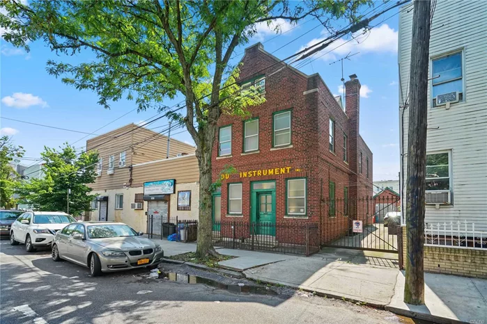 A Commercial Live-Work building with 4300 sqft. only 0.6 block away from L-train in Ridgewood. The property is officially recorded as three solid-brick building, and Certificate of Industrial Manufacturing on the First Floor and Basement. An accessory living apartment with 4 bedrooms on the Second Floor and Third Floor. The ground floor has front entry-way and 2 offices with 2 half bathrooms. Then It&rsquo;s connected to a high ceiling large manufacturing opening space about 1800sqft. with a double door to a driveway that can fit in 4 vehicles. There are 2 internal staircases conveniently into a huge basement which is great for extra operation or storages. The 2nd floor is a 2 Bedroom apartment with 1 Full Bathroom and 1 Half Bathroom. There is a potential to transform the roof of the 1st floor factory into a magnificent patio about 1000sqft. in the floor. The 3rd floor has a large high ceiling & 3 rooms. Attic has a open room with slop sink water source plus 2 bedrooms.