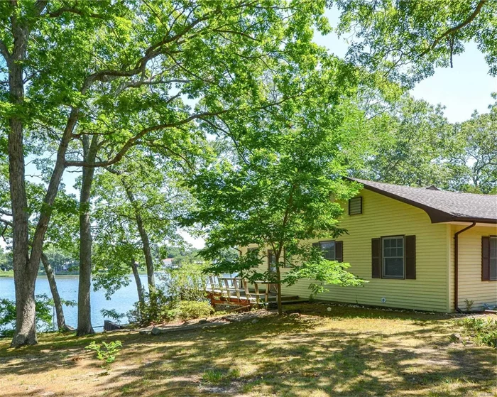 Sitting on East Creek with open access to the Bay. This cottage has an open concept with fireplace. The garage is oversized with a huge loft space perfect for your home office. And then there is the view.