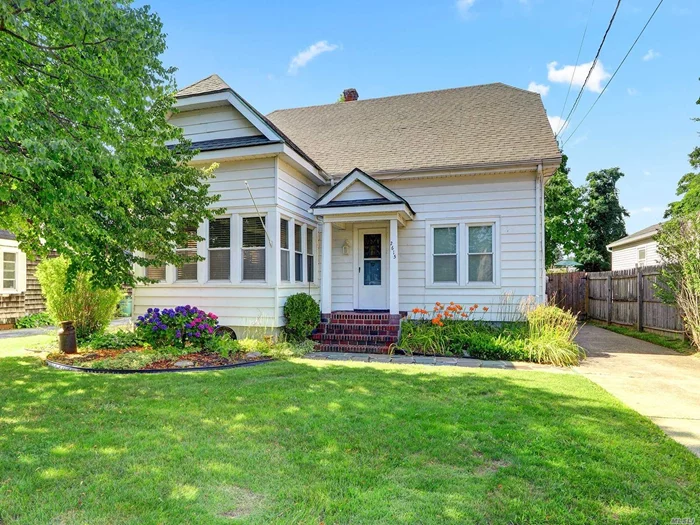 Great bones to this charmer! Windows replaced in 2011. Beautiful oak floors throughout. Great size rooms, lots of storage and closets. Laundry is on main floor in 4th bedroom. 150 amp service. Brand new (2019) oil tank, new fill, vent pipes and oil line. Roof done in early 2000&rsquo;s. Unfinished basement with outside entrance. House being sold ASIS, needs TLC.