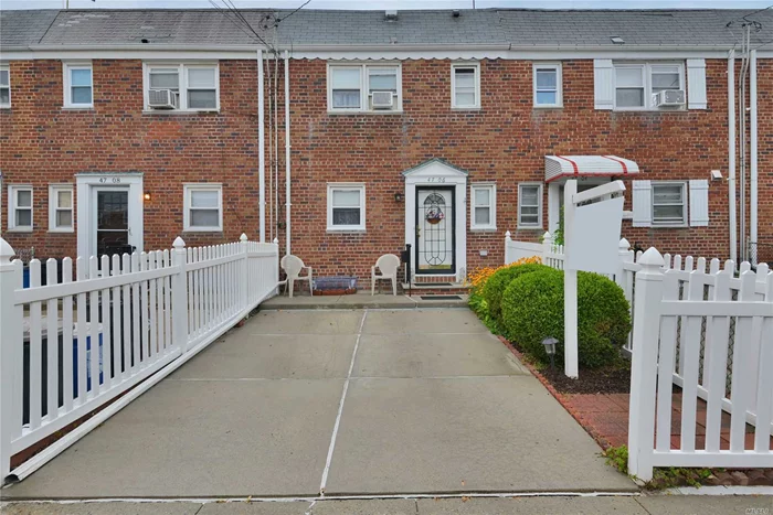 Move right into this affordable cozy townhouse in prime Bayside! Convenient location close to shopping, schools, highways, transportation and house of worship. This perfect starter home house features a private yard, parking spot, 3 bedrooms and 1.5 baths! Call for an appointment today, house will not last!