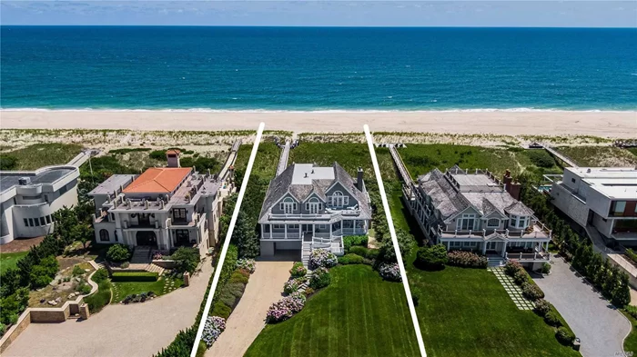 This Extraordinary Oceanfront Home Has It All. Set on 1.61 +/- Acres, Across From Preserved Wetlands, And With 112 Feet Of Ocean Frontage, This Shingled 6 Bedroom Home Combines Ocean And Bay Living. The Unobstructed Views Of The Ocean & Bay Provide Views From Every Room And Picturesque Sunsets. The Open-Concept Great Room, Gourmet Kitchen, Giant Deck With Sparkling Unite Pool, And Expansive Dune Deck, Makes This The Perfect Hamptons Retreat For You & Yours. This Is Not To Be Missed!