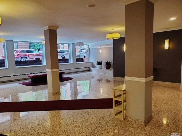 Newly renovated 1-br apt on quiet 1st floor. New paint, new wood floor throughout. Coop building was recently painted, new elevators installed a couple of years ago. Maintenance includes tax & utilities except electricity, no flip tax. This is a very well managed Coop, with convenient location, 12 Min Walk To Downtown Flushing # 7 Train. Bus Routes: Q28, Q13, Q44, Q20A, Q25, Q34