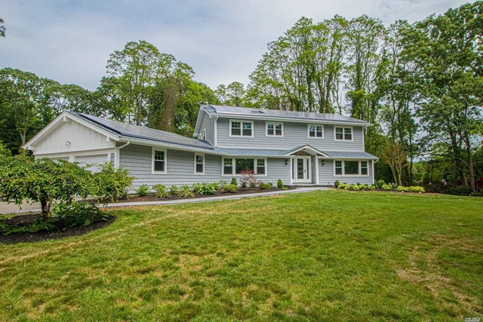 Completely Renovated Colonial In Dix Hills. Open Floor Plan w S/S Appliances, Quarts Counters, Dining Room, Living Room w Fire Place, Large Family Room. Bedroom on First Floor, Full Bath and 1/2 Bath. Beautiful Large Yard w In ground Pool... Get In In Time to Enjoy !!