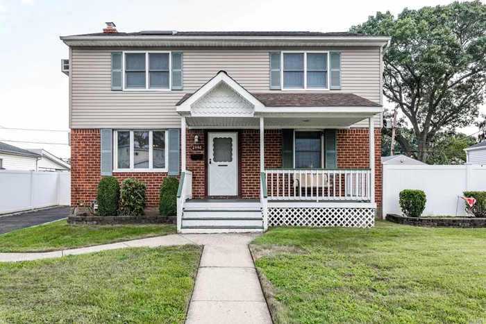 Absolutely Stunning Center Hall Colonial! 4 Bedrooms, 2 full baths, Formal Dining Room, Updated Eat In Kitchen, Stainless Steel Appliances, Gas Cooking, Hardwood Floors, Full Basement, Laundry Area, Office & So Much More!