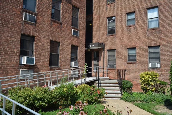 Spacious, Bright 2 Br Unit on 1st Floor in Rocky Hill Terrace Co-op. Features Hardwood Floors, Ample Storage and Window in All Rooms. Conveniently Located Near Bell Blvd (Shops, Restaurants, L.I.R.R., Q27/Q31/Qm3-Manhattan Express Bus). There is Storage Space, Garage and Laundry Rooms are On Site.