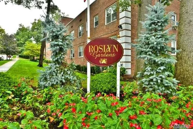 Rarely Available - Roslyn Gardens Sunny 2 bedroom, 1 bathroom coop apartment w/ prime location in the vibrant Village of Roslyn Heights. This apartment is nestled in a private enclave & designated for renowned Roslyn School District. Located in close proximity to town, transportation, shopping, & association with Christopher Morley Park makes this coop a rare find. This deluxe unit features beautiful oak hardwood floors, two large sunny bedrooms, marble bathroom, abundant usable space w/ open modern layout, & spacious closets w/ mirrored doors. Beautiful private, scenic park like setting in close proximity to all major highways & Northern Blvd. There is municipal parking across the street with a wait list for garage parking. Off Street Parking In Lot Is $40/Month. Low maintenance includes heat, water, taxes which allow for 58% tax deductibility. Cats are allowed. A must see!!!