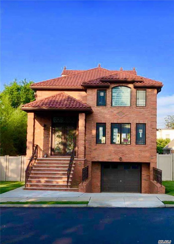 Brand new one dwelling brick House with clay tile roof, near Bay Terrace center. Modern elegant european style with extensive craftsmanship and rich detailing, 9 Foot high ceilings, 22 Foot high open foyer, lots of sun in every room. Formal dining room, living room, large open style eat in kitchen, beautiful granite counter tops & top of the line stainless steel appliance. led lighting, hardwood floors, central heat and A/C There is large deck and attached at the back of the house..