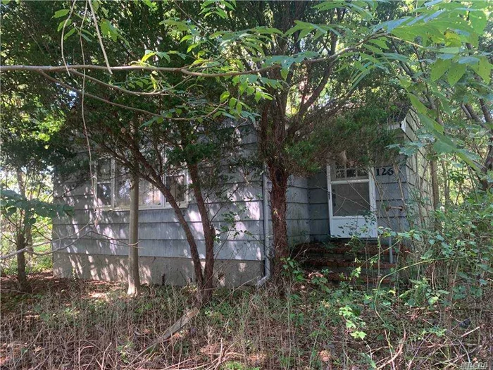Single and separate lot with Solid 1 bedroom cape- very easy renovation project in the heart of the North Fork. Includes Public water and street gas is accessible. The home includes a detached garage and is RLC zoning.