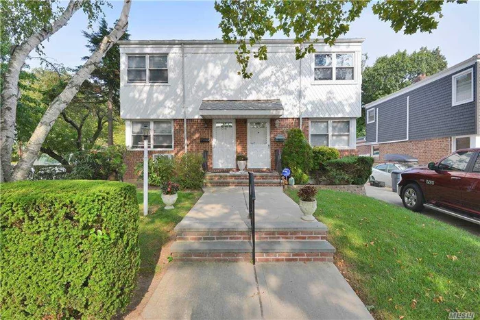 SPARKLING SEMI ATTACHED COLONIAL IN EXCELLENT CONDITION !!!! 3 BEDROOMS & 2 BATH. UPDATED KITCHEN & NEW BATH + FINISHED BASEMENT WITH SEP/ENT. NICE PROPERTY 2500 SQFT. GORGEOUS GORGEOUS BLOCK NEAR ALL !! HURRY DONT WAIT!! THIS IS GREAT ONE ! Sd 26; Schools: J.H.S. 74, P.S. 46, Cardozo H.S.