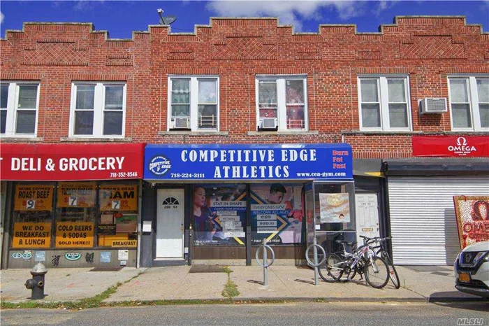 Mixed-Use property consisting of Ground Floor Store currently leased as a Fitness Studio and One Large 3bd/1bth Residential Unit. 20&rsquo;x95&rsquo; lot. 2200 sq.ft. building. Gross Annual Income: $60, 600.00. Annual Operating Expenses: $13, 241.48. Net Operating Income: $47, 358.52. This property is being offered for sale individually or can be sold with 200-07 32nd Avenue, 200-11 32nd Avenue and/or 200-13 32nd Avenue.