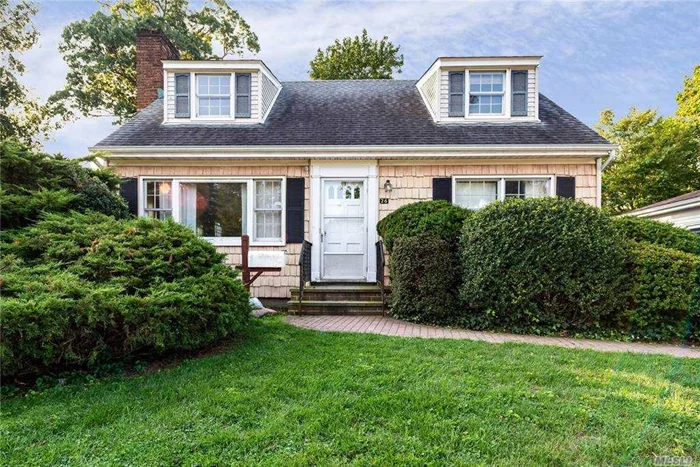 Lovely 3 Bedroom Cape Cod Style Home. Den/Office on 1st Floor And Powder Room. Darling Kitchen With South West Exposure Leads To A Sun Room With Cool Breezes In The Evening. Living Room With Wood Burning Fireplace Leads To Dining Room With French Doors That Open Up To The Yard. Original Wood Floors Under Carpet on the 1st Floor. Long Driveway For Multiple Cars. Close To Schools.