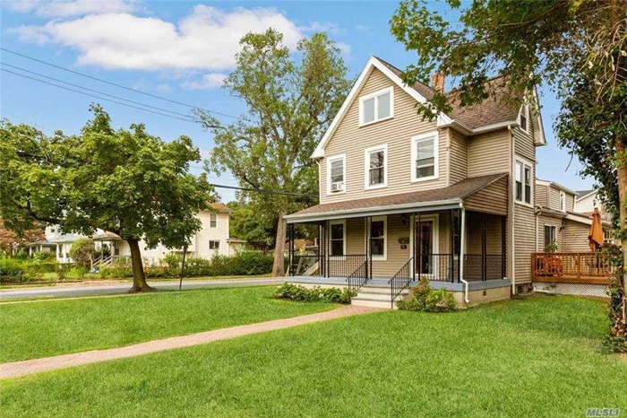 Sun-drenched Renovated Colonial PLUS An Additional Cottage. A Spacious Open Floor Plan Offers a Large Open Kitchen with an Entertaining Island. This Modern Open Feeling Continues to the Dining Room, Living Room and Library. The House Has 4 Bedrooms and 3 Full Bathrooms and a Bright Basement. Decks, Patios and Gardens Make This Ideal for Enjoying the Outdoors as well. There is a Separate Free Standing Cottage included on the same lot. This Home is Conveniently Located in the Heart of the Village of Great Neck, Close to Transportation, Shopping Pool Complex, Parks and Schools.