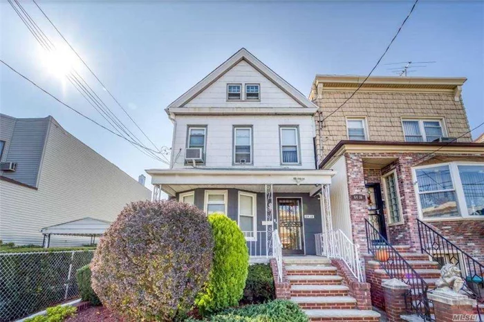 2 family house in Middle Village. Great location! 39.75 x 106.75. House will be vacant on title. Needs TLC. Private driveway and carport. Large yard. Lots of potential! https://www.dos.ny.gov/licensing/docs/FairHousingNotice_new.pdf