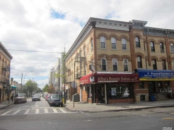 Four family property with 2 commercial spaces on ground floor. Conveniently located in Ridgewood.