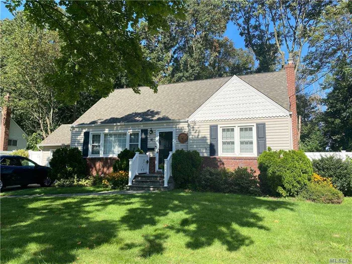 Beautifully maintained 4 bedroom cape has everything you want! The list of amenities is too long to list! A MUST see! Central air, Radiant Heat in kitchen, water filtration system, PVC fencing, paver walkway, Windows, Roof & Siding all within 10-12 years old. Cedar closet, Electric garage door, converted to gas, tons of natural light make this a place you want to call home!