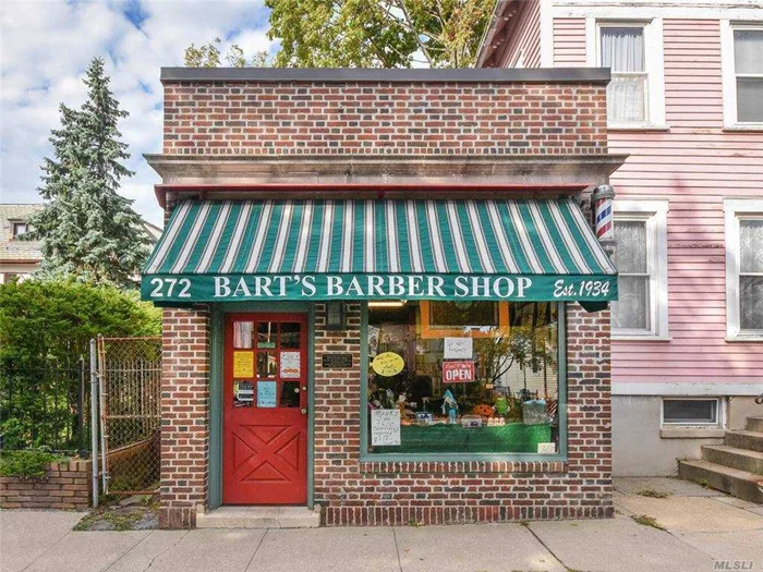 Step back in time in this nostalgic Barber Shop with the ambience of an old time movie. The shop has been a true classic in this historic village of Sea Cliff for 90 years, being passed down from father to son. Owner is ready to relinquish this sentimental place to someone who loves the creativity of hair styling, or creating their own special treasure. This can be used as a satellite barber shop, or it can be a quaint shop. Owner is willing to hold a short term mortgage.