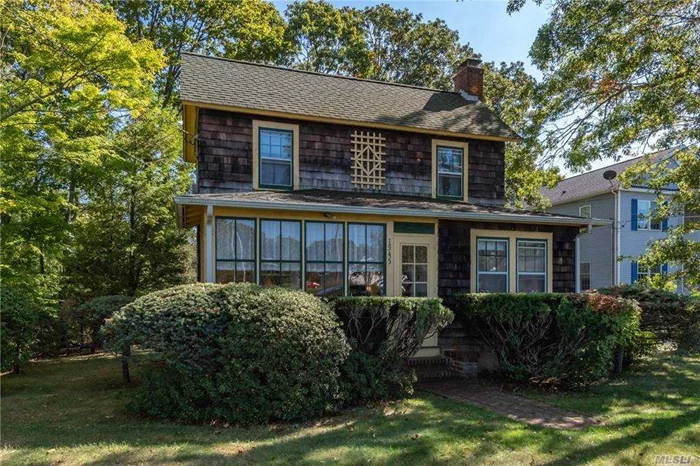 Come see this lovingly maintained original Southold farmhouse located in beautiful Founders Estates. Gorgeous original oak floors, front door, moldings and staircase. Feet from one of the finest beaches on the North Fork, and Goldsmiths Marina, use of the Wharf House @ Founders Landing and just over a half mile to Main Street shops & restaurants. Ideal location!!