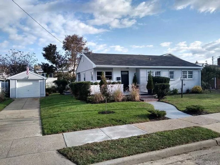 Beautiful Barnum Island totally redone ranch. Gleaming oak floors flow throughout this mint 3 bdrm 1 bath house. Enjoy the approaching cold weather in front of your fireplace or enjoy sitting on your patio overlooking the private yard. Also CAC and a detached 1 car garage. Quiet secluded part of Barnum Island makes this a must see. Make this house your new home!!