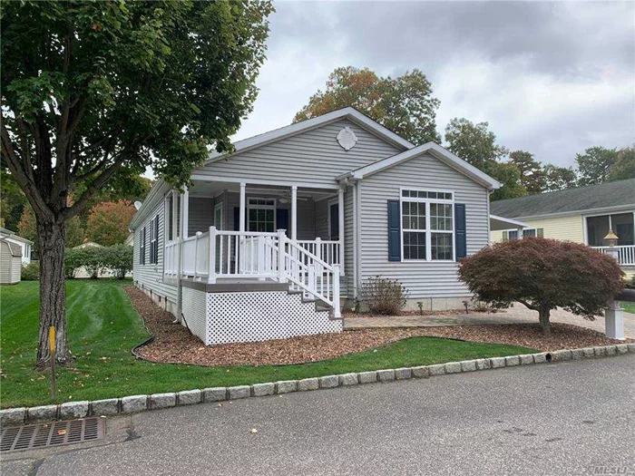 Well Sought After 55+ Senior Manufactured Home Community - Glenwood Village - Home is Located in the Glenwood Oaks Section. This Updated Laurelwood Model Has It All! 2 Bedroom, 2 Bath, LR w/Natural Gas Fireplace, CAC, Dining Room, Den/Office, Front Porch, Foyer, Laundry Rm with Built in&rsquo;s, Utl Sink, Carport, Patio Area, Paverstone Drive, Shed, Sprklr Sys, Corian Countertops