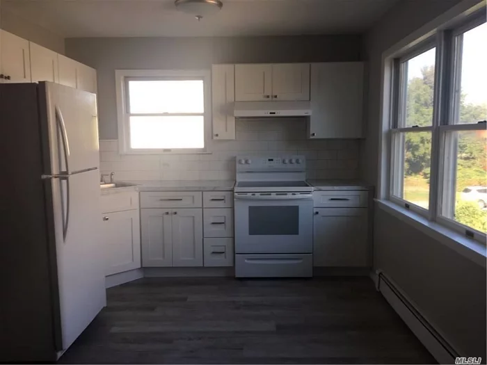 Beautiful renovated 1 bedroom , 1 full bath , EIK , Living room apartment located on the 2nd. floor. Private parking. Close to train, laundromat, and all of Babylon Village amenities. Available ASAP. Positive credit score a must. NO PETS ALLOWED