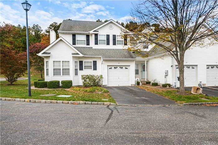 Stunning Condo in beautiful Manorville with a first level Master with Master bath! New Floors, Vaulted Ceilings, Central Air, happiness, comfort... Home.  Too much good to list, but the feeling can be described in a word- Home. See you soon. 55+Community