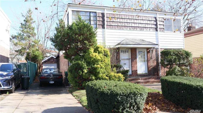 Just arrived- affordable opportunity to purchase a home in Bayside. Semi Detached Colonial Located On A Fabulous Block In Bayside. Great Potential To Renovate/Customize To Your Liking! Convenient To Shopping & Transportation. Sd 26: Schools: J.H.S. 74, P.S. 46, Cardozo H.S.