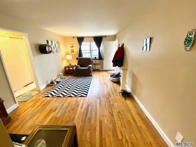 Garden COOP Apartment: on 1st floor , 1 Bedroom(Front Yard For BBQ). School District#26, PS188. MS172, Bus Q27 to Flushing , Q88 to Queens Center , Q46 To Kew Gardens Transfer to Express E/F Subway. Qm5/8/35/6/36 To NYC/Downtown/Midtown . Walking Distance To All Shops/Coffee Stores/Bank/Restaurants/Grocery Store. Low maintenance fee includes 2 park stickers , and heat /water/cooking gas/property tax/ Snow Removal!! Allows install washer/dryer in unit . PETS/Dogs Friendly. as low as 10% Down Payment If DTI 30% less. no sublet , No Flip Tax!!!