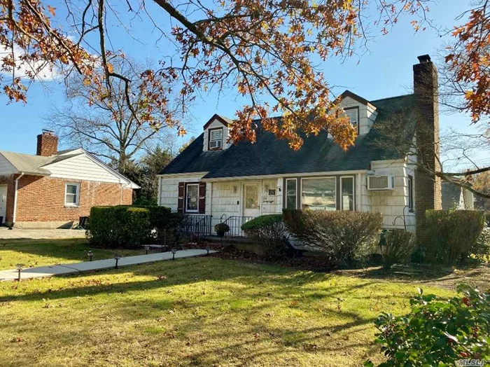 Great Location! Wonderful Cape Cod! Ef, Living Room w/Gas Fireplace, Eik w/Door to Yard, Master Bdrm w/WIC & Full Bath, Hall Full Bath. 2nd Floor; 2 Bedrooms & Half Bath. Full, Unfinished Basement w/Laundry & Utilities. A Must See!!