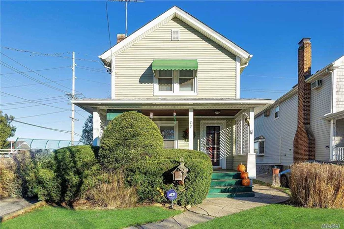 Location, location, location! Amazing opportunity to live in this charming 1928 Colonial complete with 3 bedrooms/2.5 baths, wood burning fireplace, wood floors and perfect front porch. Detached 2 car garage and grassy backyard. Close proximity to town, train and middle/high schools.