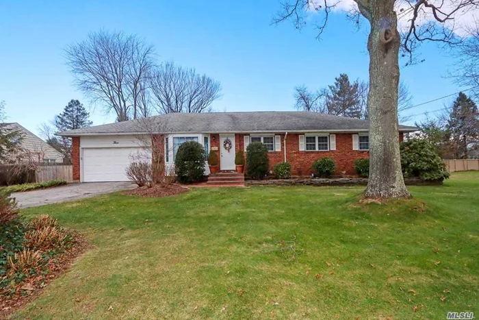 Fantastic expanded ranch on Park Like Half Acre in North Syosset. 4 bedrooms and 2 bathrooms, storage galore, huge 4 season den with fireplace - A must see! You don&rsquo;t want to miss this one !!