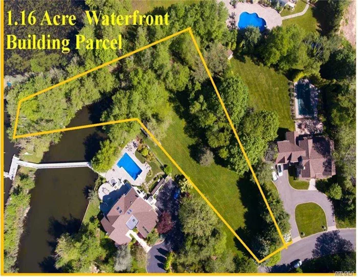 1.16 Acre Waterfront Building Parcel In Percy Williams Cove. D.E.C. Approval To Construct A Two-Story Single Family Residence And Install A Ramp Platform Affixed To A Fixed Dock. Association Privileges Provide Private Marina, Sports Court, Etc. Truly A Unique Location And Unique Opportunity To Build Your Dream Home.