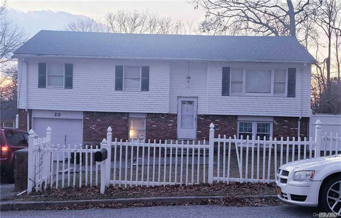 Hi Ranch in great area of Lake Ronkonkoma. A quarter of an acre, corner property. SO MUCH POTENTIAL for the right buyer. Sells as is. Do not disturb occupants. Legal Accessory apartment on 1st floor with proper updated permits.