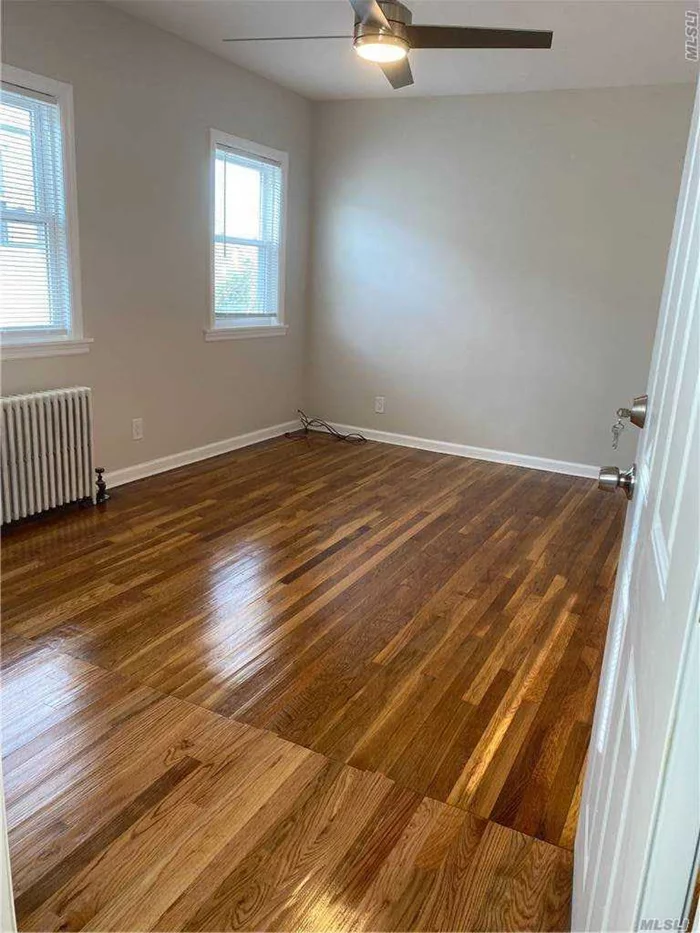 2 bedroom apartment convenient to shopping, parks schools and transportation. Kitchen and bath have been expanded and updated with new fixtures and appliances. Hardwood floors have been refinished. New ceiling fans throughout. New double pane windows throughout. Ready for immediate occupancy.