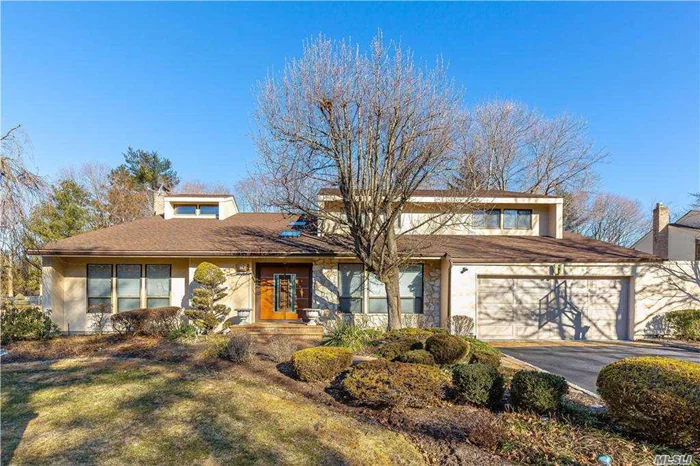 No Showings Until Saturday (02/06) Fabulous Contemporary Updated Home With Hardwood Floors, 3 New Bathrooms, Gas Heating, Ext Kitchen, In-ground Gunite Pool heated by Solar panels, Mid Block Location, Professionally Landscaped.Full finished Basement.Easy To Show!Syosset Schools!