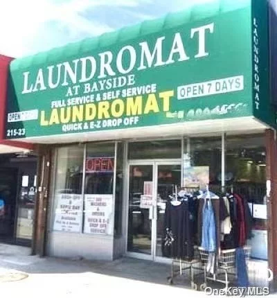 Convenient Location * Across from Key Food Market * Few Blocks from P.S. 46 Alley Ponds * Neat & Clean * Well-Maintained Equipment * High-Margin Pick-Up & Delivery * Drop-Off Service * Self Service Available * Extraordinary $-Saving Lease & Friendly Landlord Are Plus ++