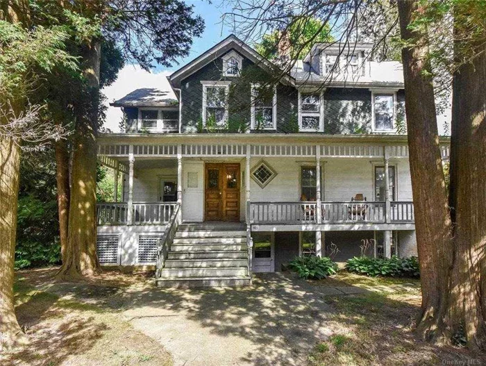 Spacious and gracious, this turn of the century Colonial boasts high ceilings, quintessential front porch and amazing potential. This home has impressive curb appeal on beautiful oversized .37-acre property (100&rsquo; x 143&rsquo;). Renovate and make this your dream home. Take advantage of the home office, usable basement and walk-up attic. Close to Village shops, restaurants, school, parks & beach. Wonderful potential. Ask about approved architectural plans - Owners relocating!