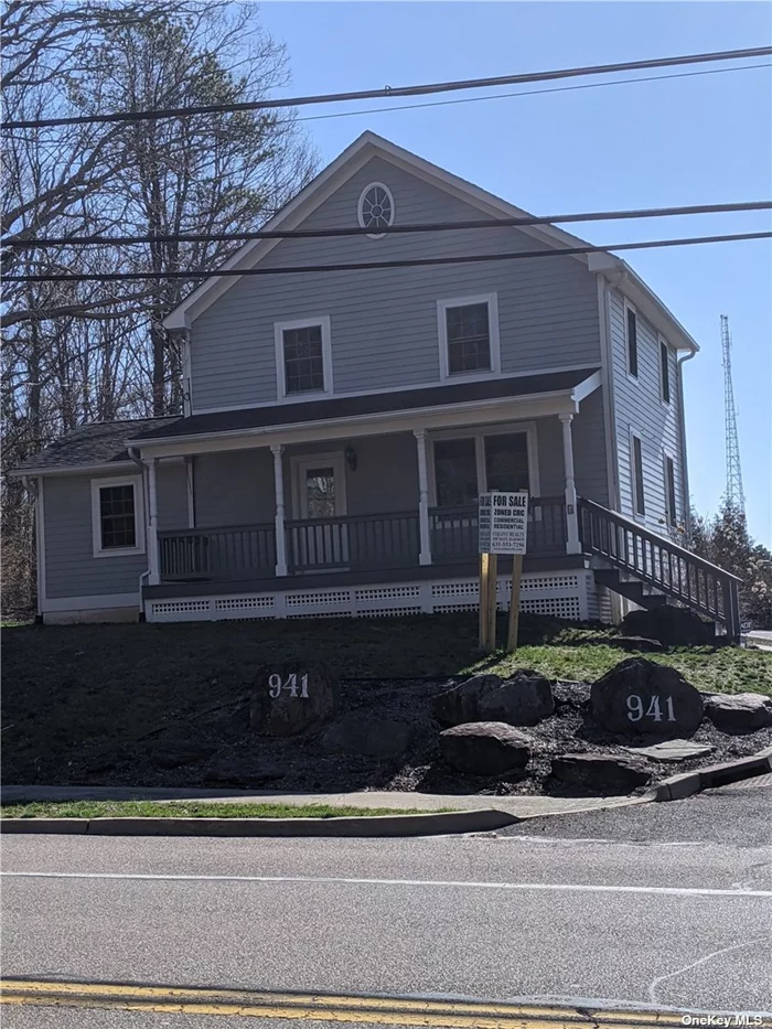 Is it an office or is it a home? It can be both. This converted home is zoned CRC in the town of Riverhead. It can be used as a professional office, a bank, a restaurant (subject to permits), or a residence. You will be in an excellent location, just off of the heavily trafficked Route 58, you will have access to all that Riverhead and surrounding towns have to offer. Over 10 parking spaces makes this an excellent choice for your business.