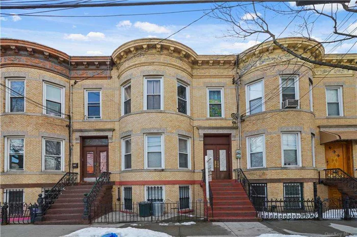 beautiful 2 family brick home, 3 bedrooms over 2 and 1 block from Myrtle ave with all its shopping and transportation and short distance to train to manhattan, also has gas heat and fenced in private yar and full basement