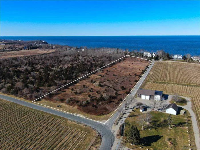 Build your dream home here! Oregon Road is one of the most coveted streets on the North Fork. This nearly 6 acre parcel has water views of Long Island Sound. Full development rights, gorgeous sunset views and vineyard views. Close proximity to North Fork renowned restaurants, farm stands, beaches, marinas, boating, award winning vineyards and great shopping. You will feel as though you are in Tuscany. This will not last!