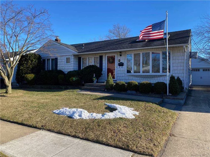 Welcome to Bethpage and the Plainedge School District. This Spacious Ranch Features Living Room, Formal Dining Room, Eat-in-Kitchen, Master Bedroom with 1/2 Bath. 2 Additional Bedrooms and Full Bath. Anderson Windows, Hardwood Floors. Full Basement with Recreation Room, Office, Laundry and Utility Rooms. 3 AC Wall Units. IGSprinklers. 1.5 Garage and a Covered Patio. STAR Savings $1, 650.00. All information to be independently verified.