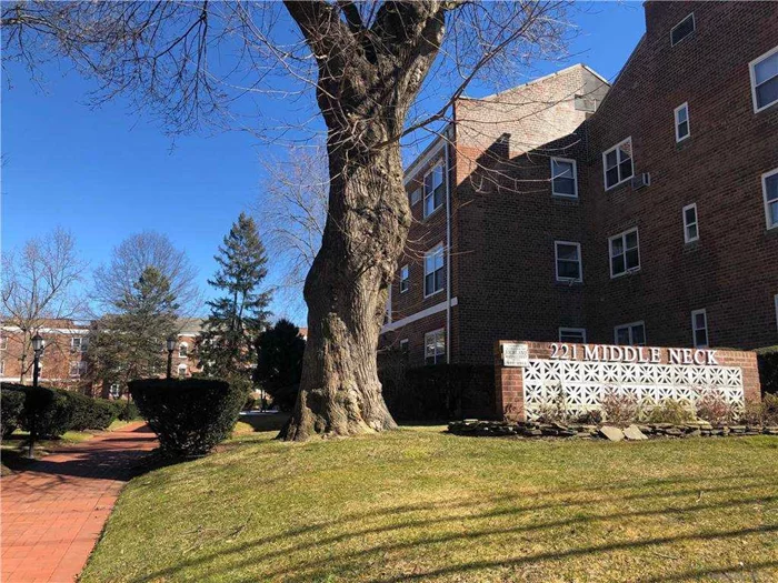 Sun drenched Corner 1 BR unit on 1st Floor in Alden Gardens. L shaped LivngR/DingR area and EIK. Landscaped courtyard, community Patio, Laundry Room. Near public Transportation, Parks, Schools, and House of Worship.