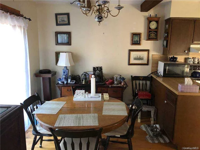 Dining Area with Sliding Glass Doors