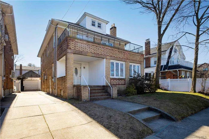 A Solid Brick Colonial in the heart of Cedarhurst W/ Large Spacious Rooms and Elevated ceilings. There is 2600 SQ FT of Living Space not including big finished basement and Walk up attic( Spacious) . 5 BR 2.5 Bath. There are large BR on second Fl. Oversized LR, FRML DR, Hardwood floors T/O home. Mudroom plus entry hall, Office, Laundry room, quiet lock, Close to LIRR, shopping, and many homes of worship. There is a separate entrance to basement on side of house.