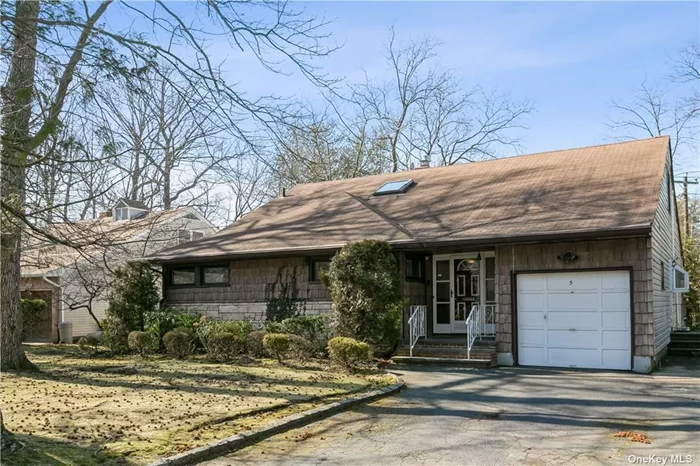 Extended Ranch Home features 5 bedroom , 3.5 bathroom , 2948 interior sqft. Large home office and a full size walkout basement. 1st floor has 3 bedrooms, 2 full baths. 2nd floor has 2 bedroom and 1 full bath. New boiler and heating system, partially new flooring. New Trex deck. Short distance to Train Station, bus stop. Close to shopping. Great Neck Optional School Zone. Saddle Rock Elementary.