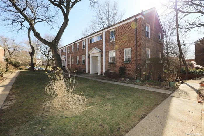 A Co-Op with it&rsquo;s own private entrance, private back yard and feels more like a private house? Yes! This rare unit is located right next to the Union Turnpike/Main Street intersection and features unique coffered ceilings, an abundance of natural lighting, his and her closets in the spacious master bedroom and magnetic lighting within the closets. Some of the large amount of storage space within the unit is currently being used as a pantry room and an office room. The unit comes with it&rsquo;s own washer and dryer while the bathroom was completely renovated 3 years ago. The complex is under 24-Hour security patrol and brand new windows are currently being installed throughout without an assessment fee. Located steps from the private entrance is the express bus to Manhattan and the Q46 bus which is one stop away from the E/F trains to NYC. Combine all of that with the 2 separate entrances, self-regulating heat, no flip tax and pet friendly complex, this private house-like unit is a must see.