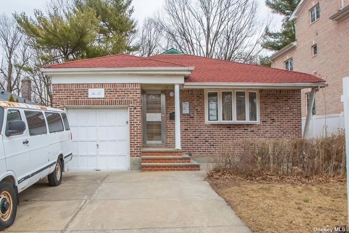 Whole house newly renovated. solid all brick ranch with 3 bedrooms , 2 full baths + finished basement with separate entrance.very large size 50x100. with build size 34x49. private driveway for up to 3 cars. over 5000 sqf backyard . top school side #26- p.s 203. m.s 158.and Cardozo high school . prime bayside location.
