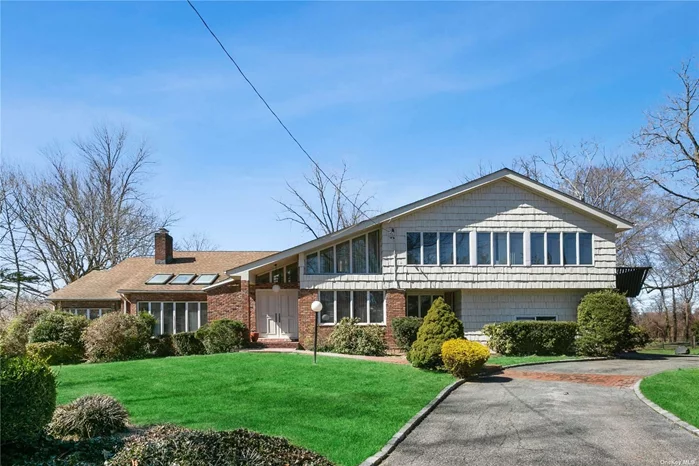 Great Neck Treasure. This Unique Home Sits On An Acre + of Flat Property in a Very Tranquil Location in the Prestigious Village of Kings Point. Stunning 2 Story Skylit LR, Formal DR, Granite EIK, Pwdr Rm, Huge Family Rm, Unbelievable Mastersuite with Elegant Bath & WIC&rsquo;s plus 5 Add&rsquo;l BR&rsquo;s.