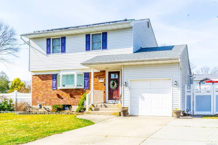 Welcome to 135 Sterling St in Beautiful Port Jefferson Sta. This beautiful home features a first floor w/Living room, EIK, Kitchen, Half Bath. 3 Bedrooms on the second floor, 1 full common bath. Finished basement, Outdoor/Indoor bar, Deck, Semi in-ground pool, Backyard play set, and so much more.