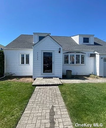 Well Kept Cape with Renovated 1st floor. Living Room, Dining Room, Kitchen and 1 bed, 1bth. 3 bedroom and 1 bath upstairs. Sliders out to a private yard. 1 car garage. Cul De Sac. Close to all.